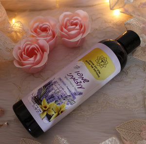 שמפו עוצמתי בניחוח פטשולי, לבנדר, וניל -למחלות ובעיות עור